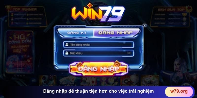 Đăng nhập để thuận tiện hơn cho việc trải nghiệm